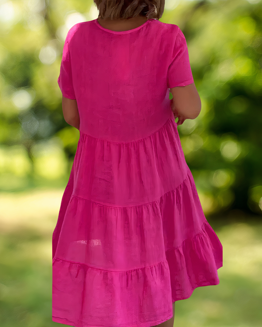 Elbrich - Katoen Linnen Jurk