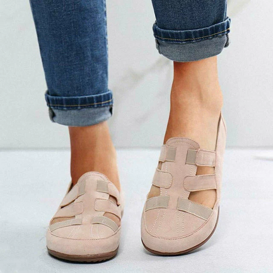 Gwyneth - Zwarte Casual Platte Schoenen