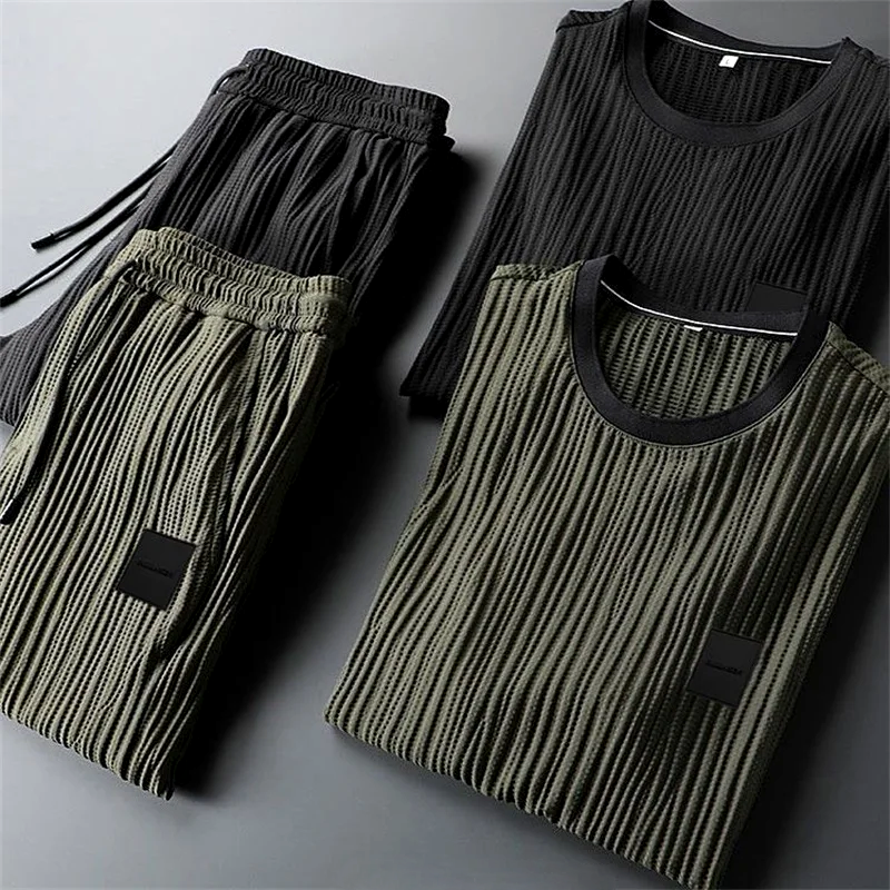 Fremont - Groene Ice Silk Lounge Set