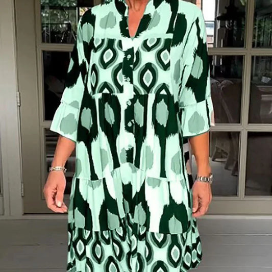 Eva - Elegante Bruine Jurk