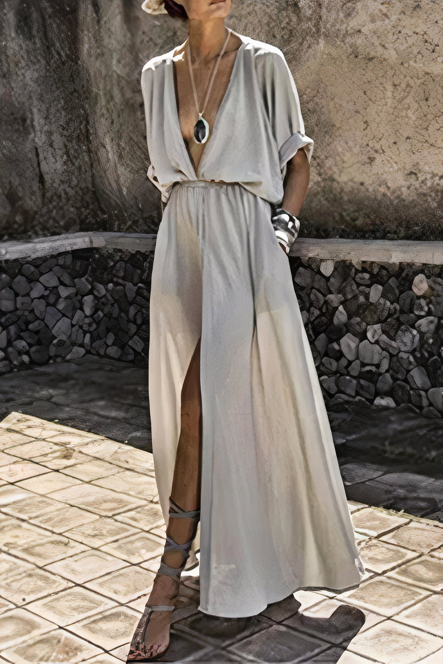 Lenina - Zomerjurk Met V-Hals