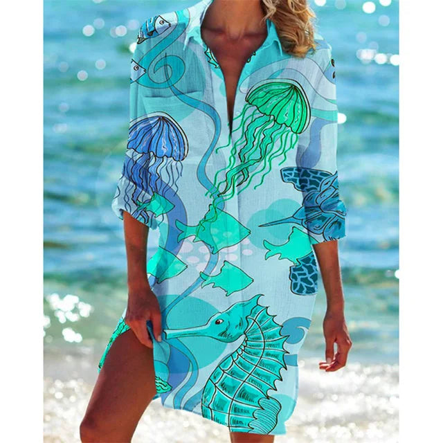 Hawaii Bloemenprint Blouse - Pauline
