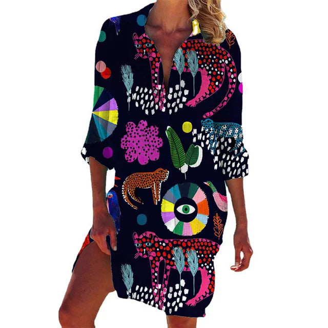 Hawaii Bloemenprint Blouse - Pauline