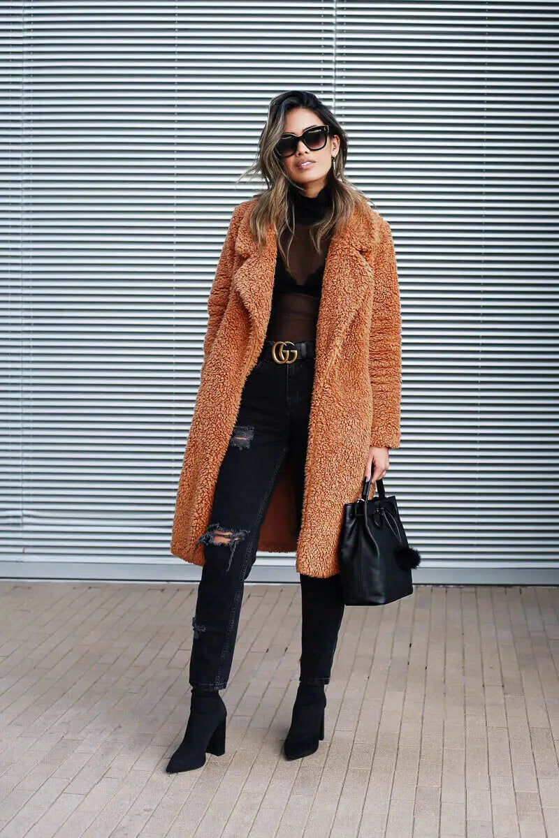 Vintage Winterjas met Nepbont