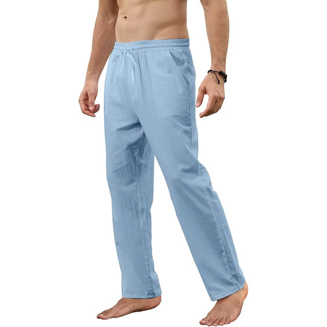 Russel - Licht Khaki Linnen Jogger