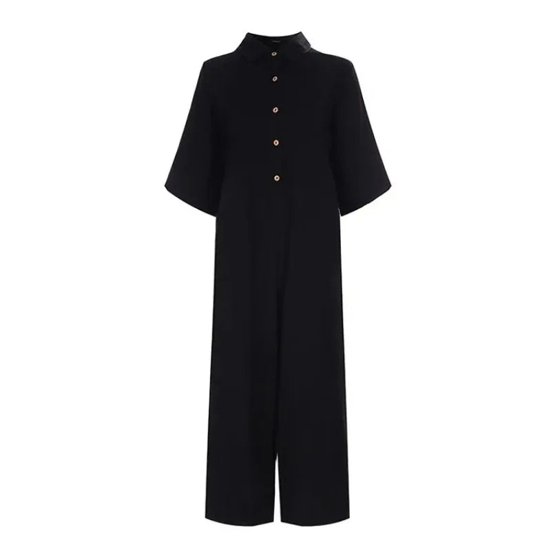 Quincey - Witte Elegante Casual Jumpsuit