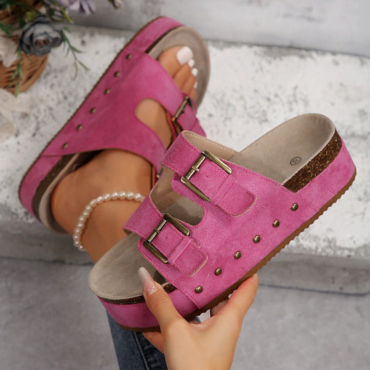 Romey - Damessandalen Met Sleehak