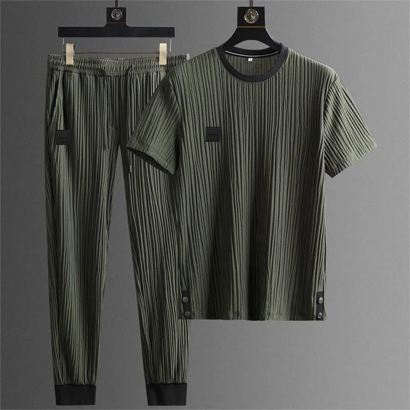 Fremont - Groene Ice Silk Lounge Set