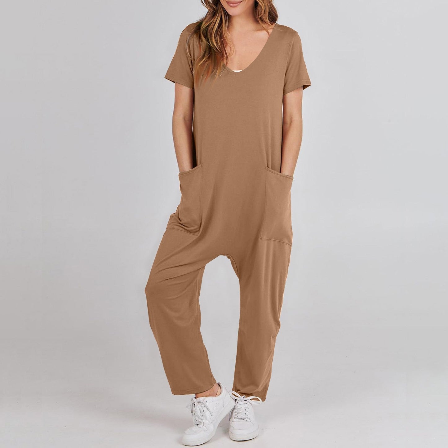 Faylin - Casual V-hals Jumpsuit