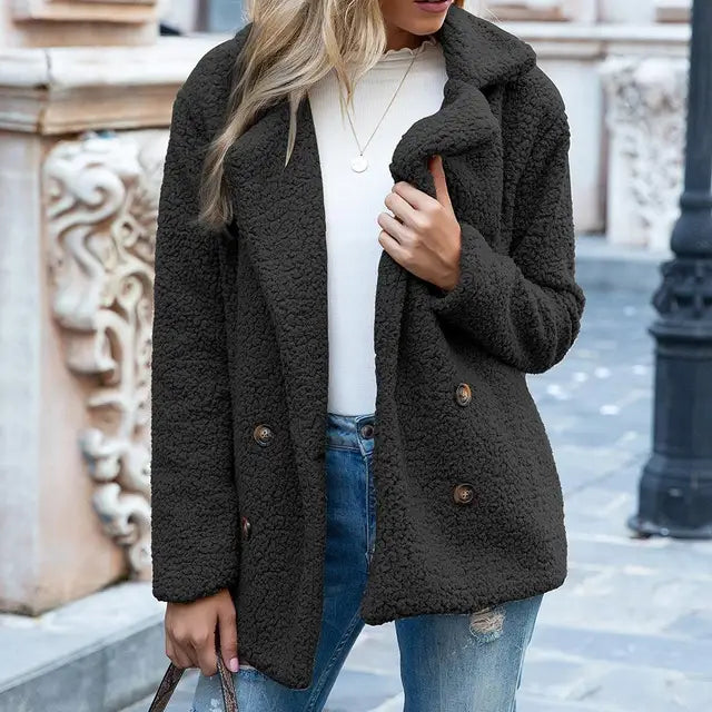 Chique Warmte: Trendy Winter Pluche Reversjas - Comfort Ontmoet Stijl