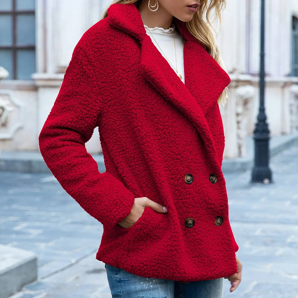 Chique Warmte: Trendy Winter Pluche Reversjas - Comfort Ontmoet Stijl