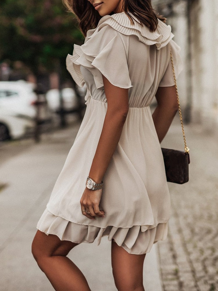 Delana - Ruches Mini Jurk