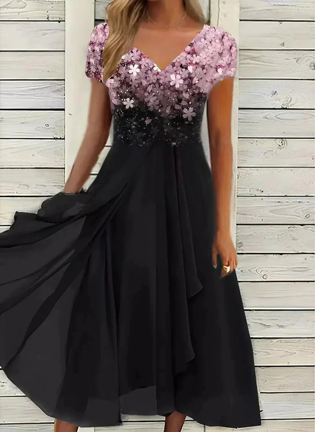 Marit - Dames Chiffon Feestjurk