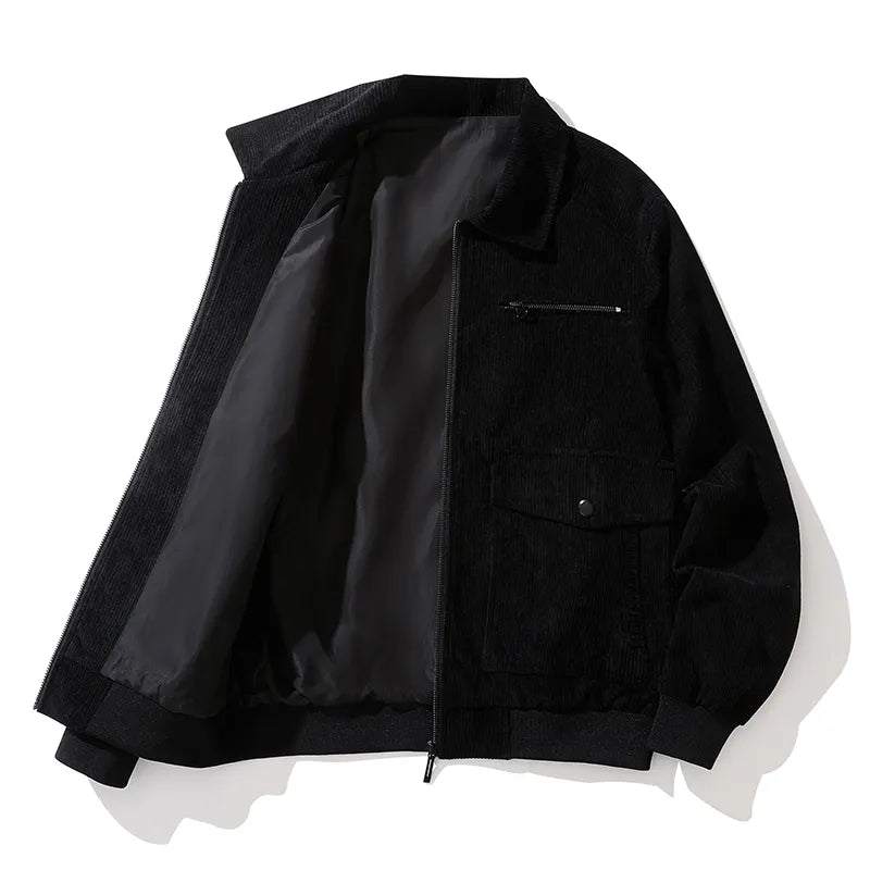 Chique Essentials: Strakke Rits Corduroy Jas