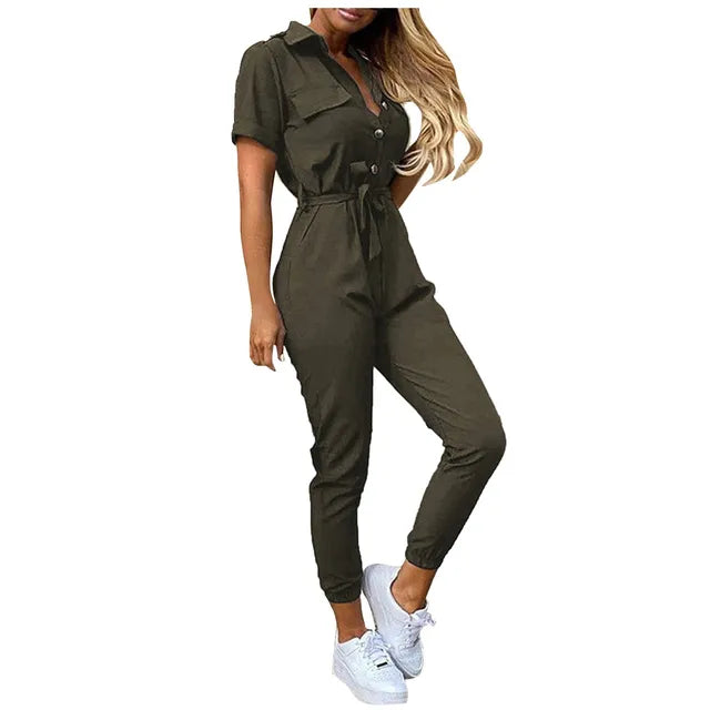 Basina - Elegante Cargo Jumpsuits