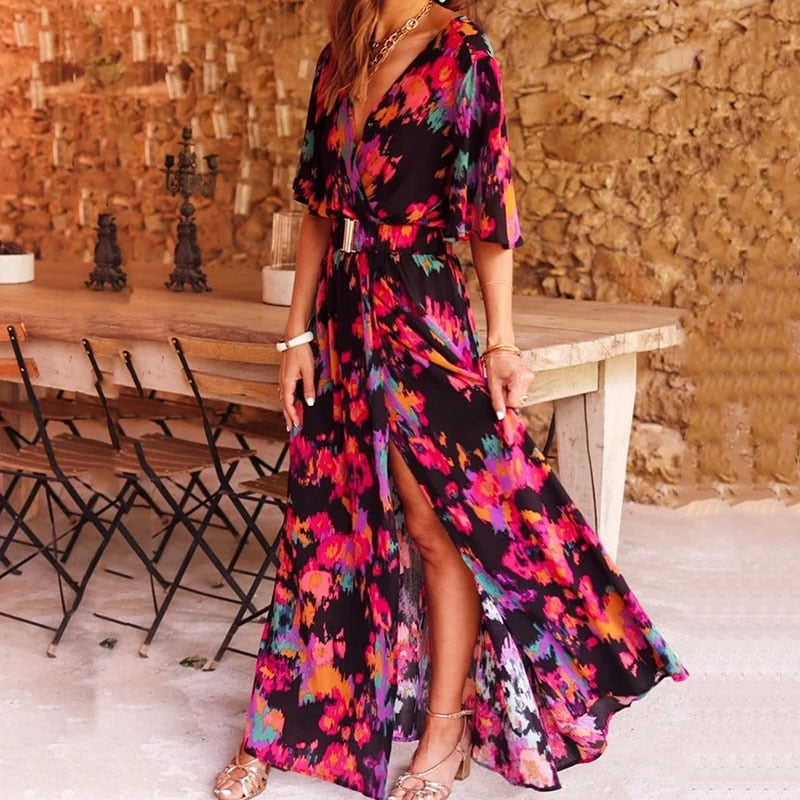 Fenna - Elegante Maxi Jurk