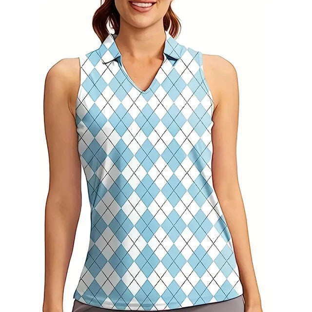 Klarissa - Zwarte Tennis Polo Tanktop