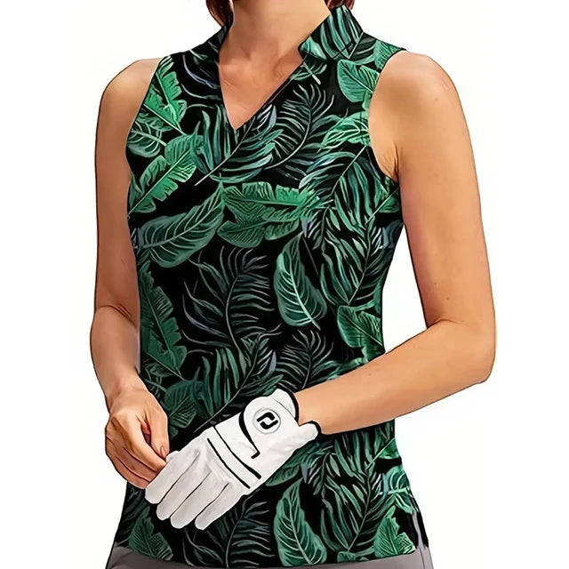 Klarissa - Zwarte Tennis Polo Tanktop