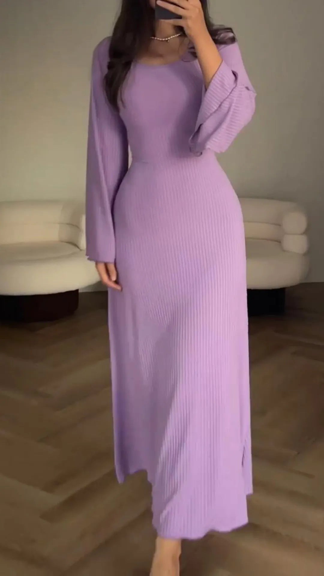 Windsess Maxi Jurk Elegant Paars - Katherina