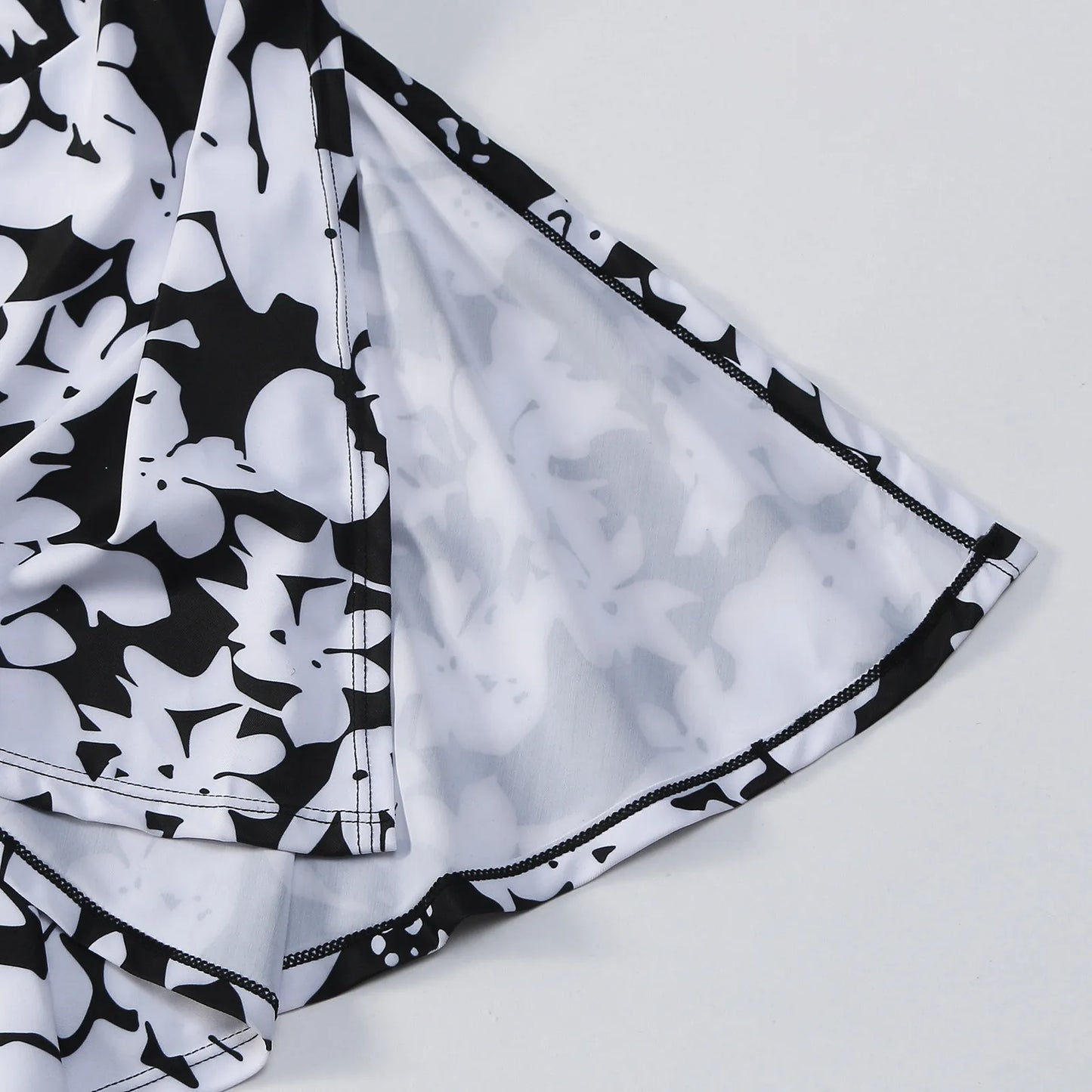 Edlyn - Witte Vintage Tankini met Rok