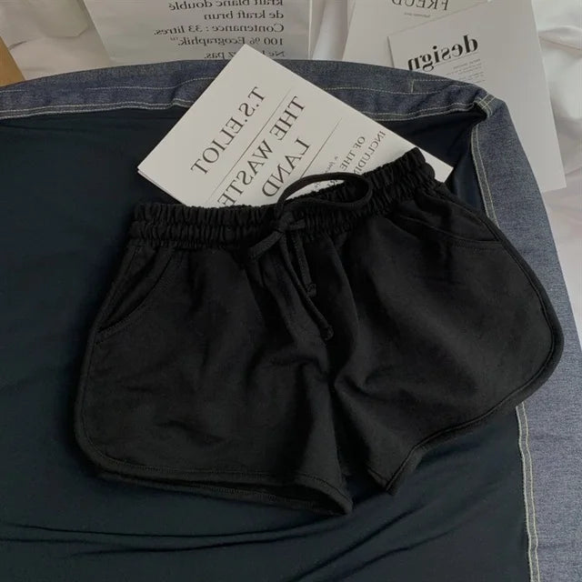 Nicki - Grijze Casual Hoge Taille Shorts