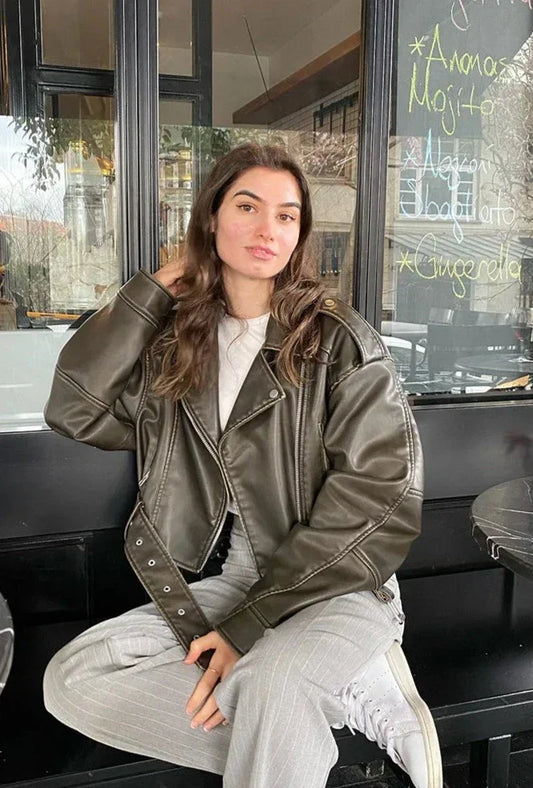 Jolie - Stijlvolle Leren Jas