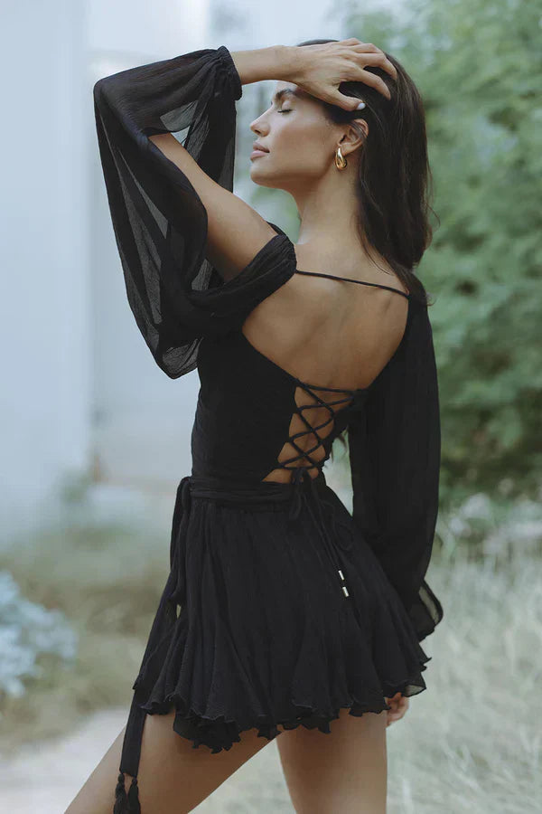 Groene Off-Shoulder Jurk - Lara