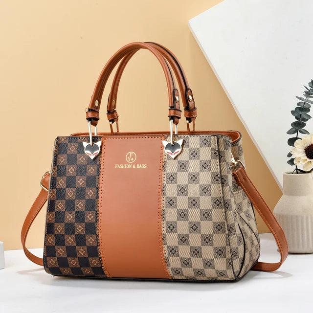 Zwarte Colorblock Tote - Meghann