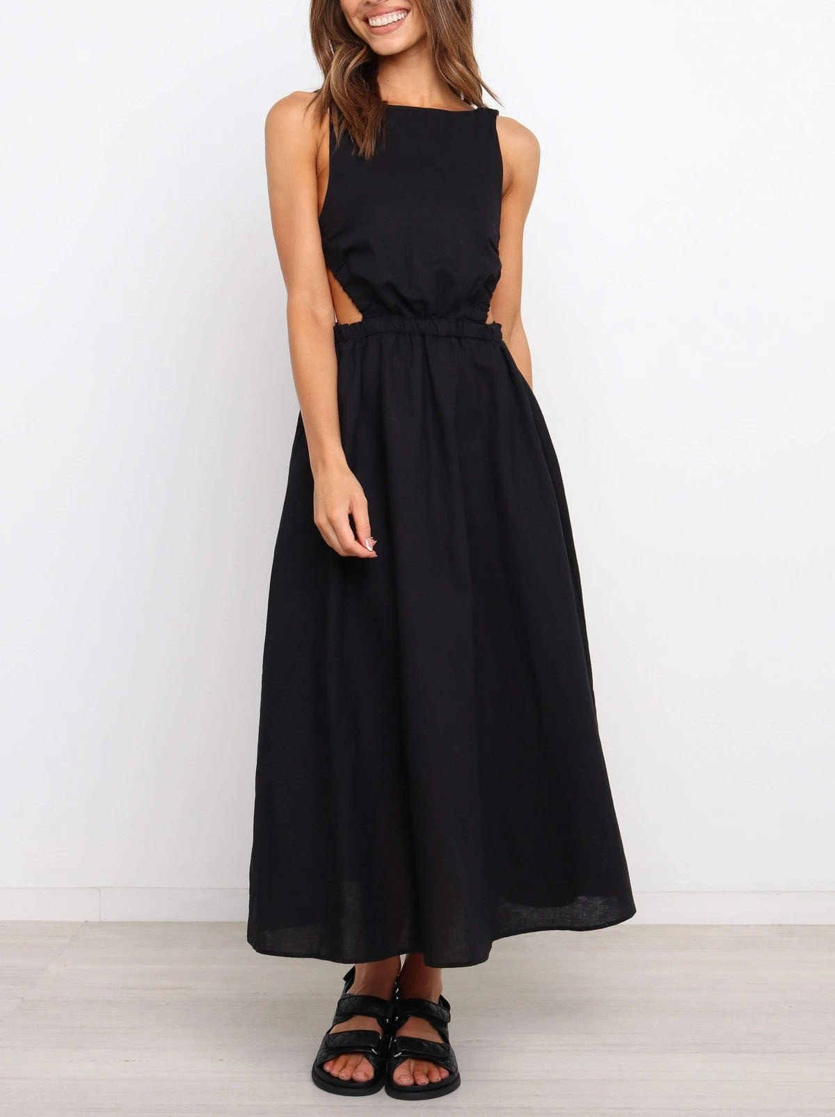 Zwart Elegant Zomerjurk - Belle