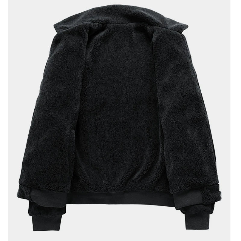 ComfyChic Heren Pluche Reversjas: Moeiteloze Stijl & Luxe Comfort