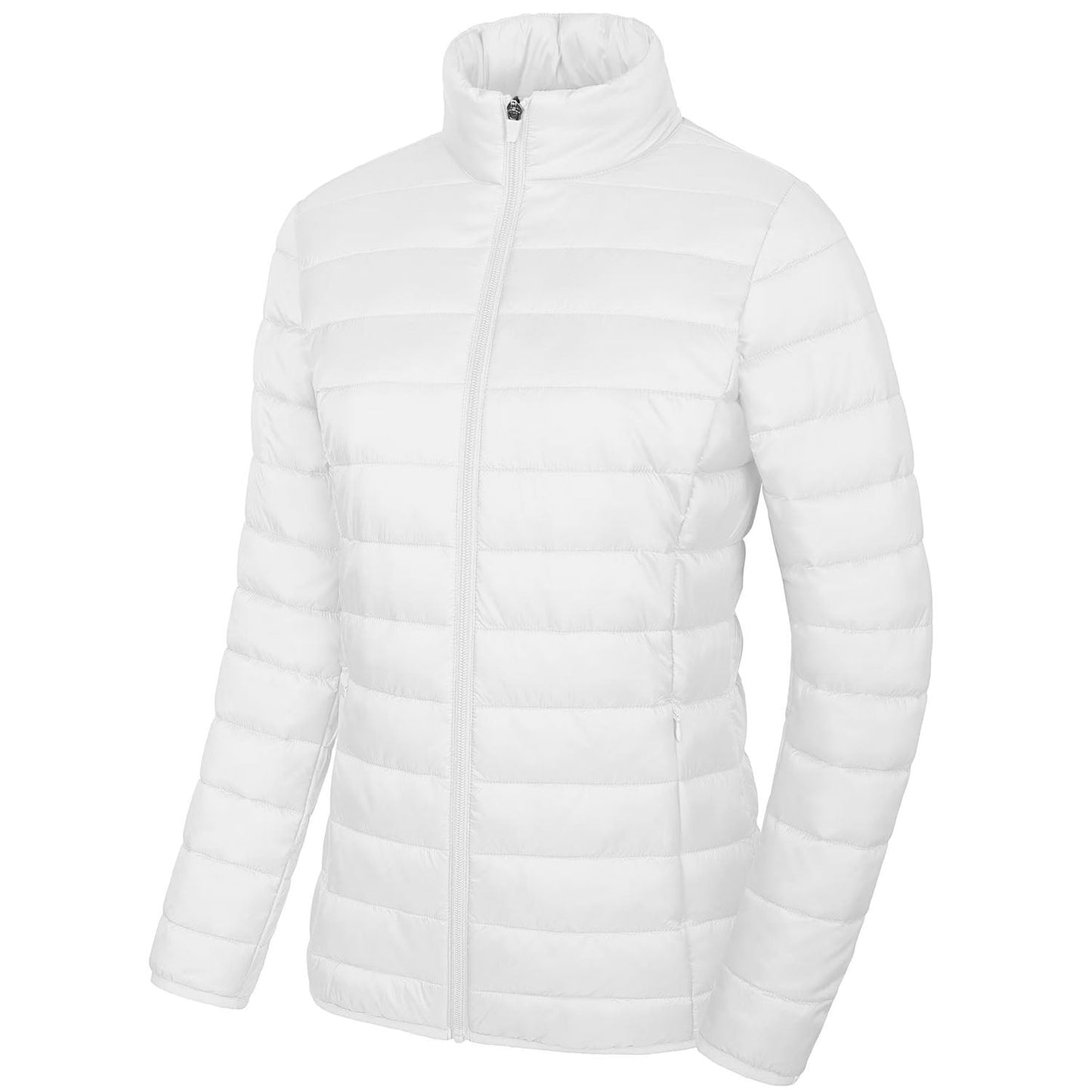 ChicQuilt: Elegante Dames Lichtgewicht Puffer - Gezellige, Ritssluiting Winter Elegantie
