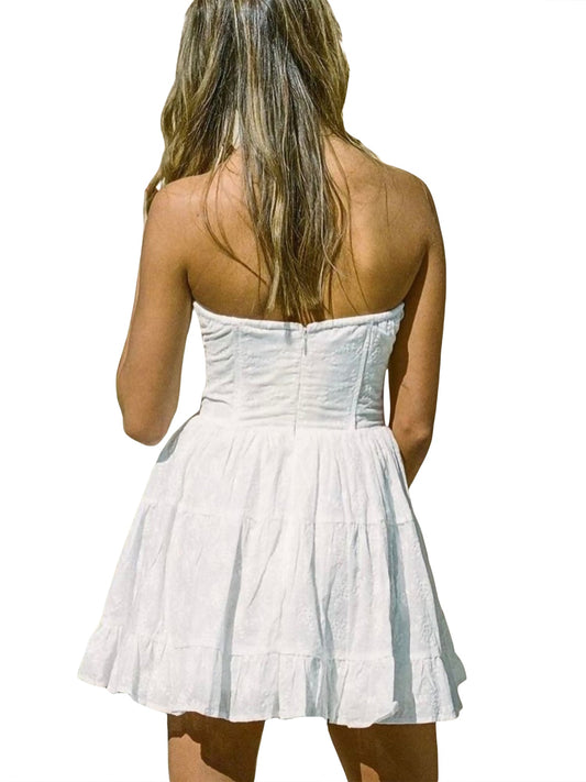 Marinde - Witte Kanten Zomerjurk