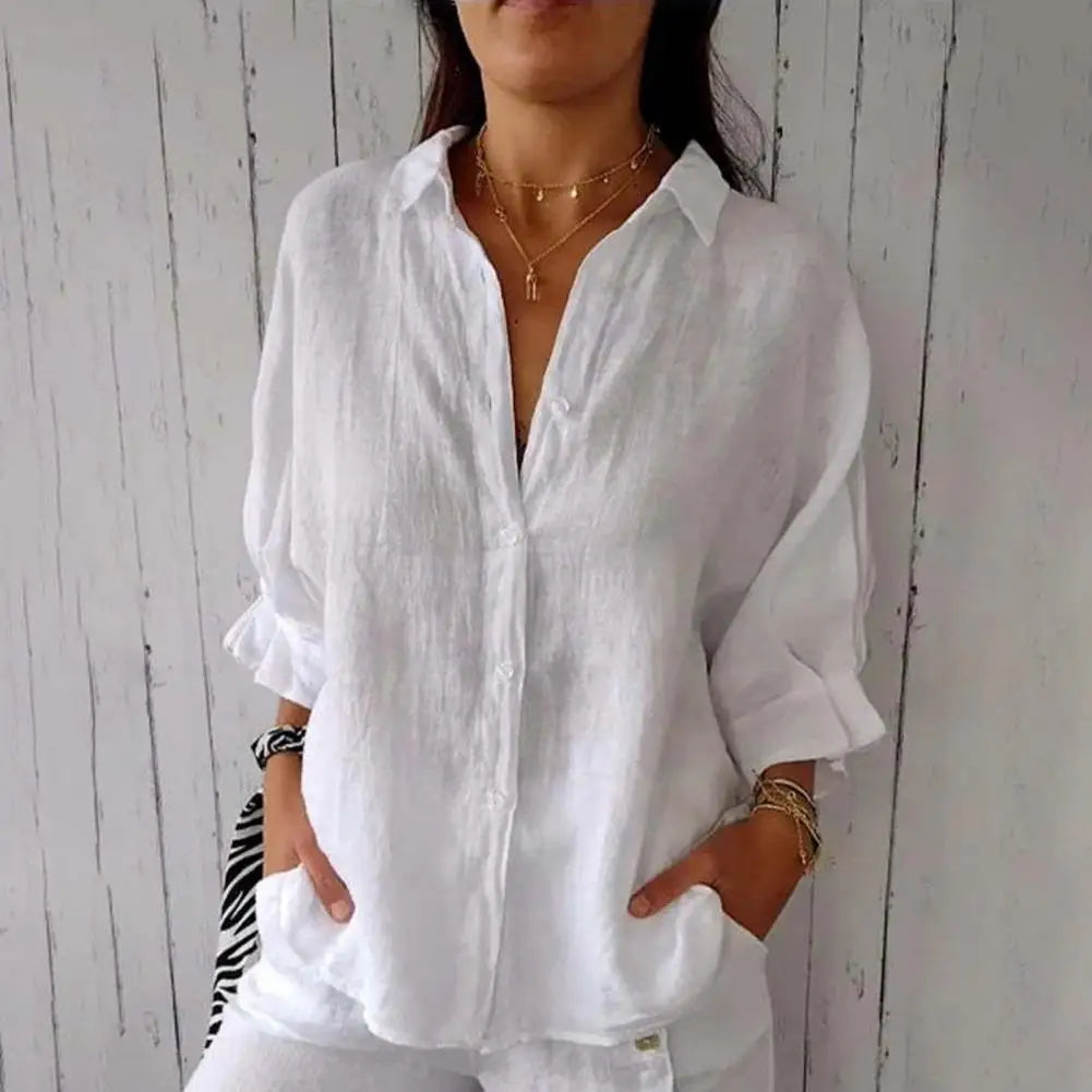 Witte Casual Vintage Blouse - Luna