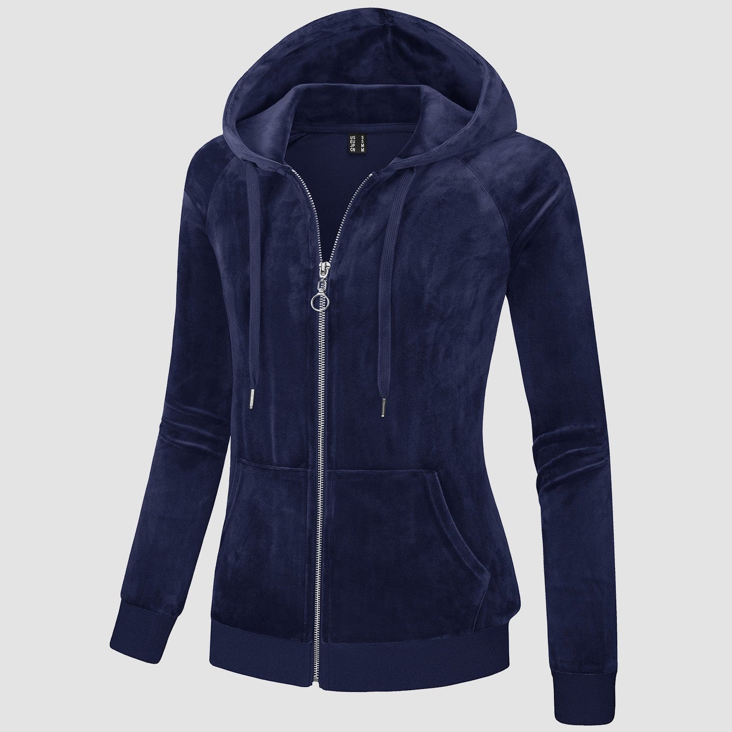 CozyChic: Dames Velours Fleece Hoodie - Warm, Stijlvol & Handig met Zakken!