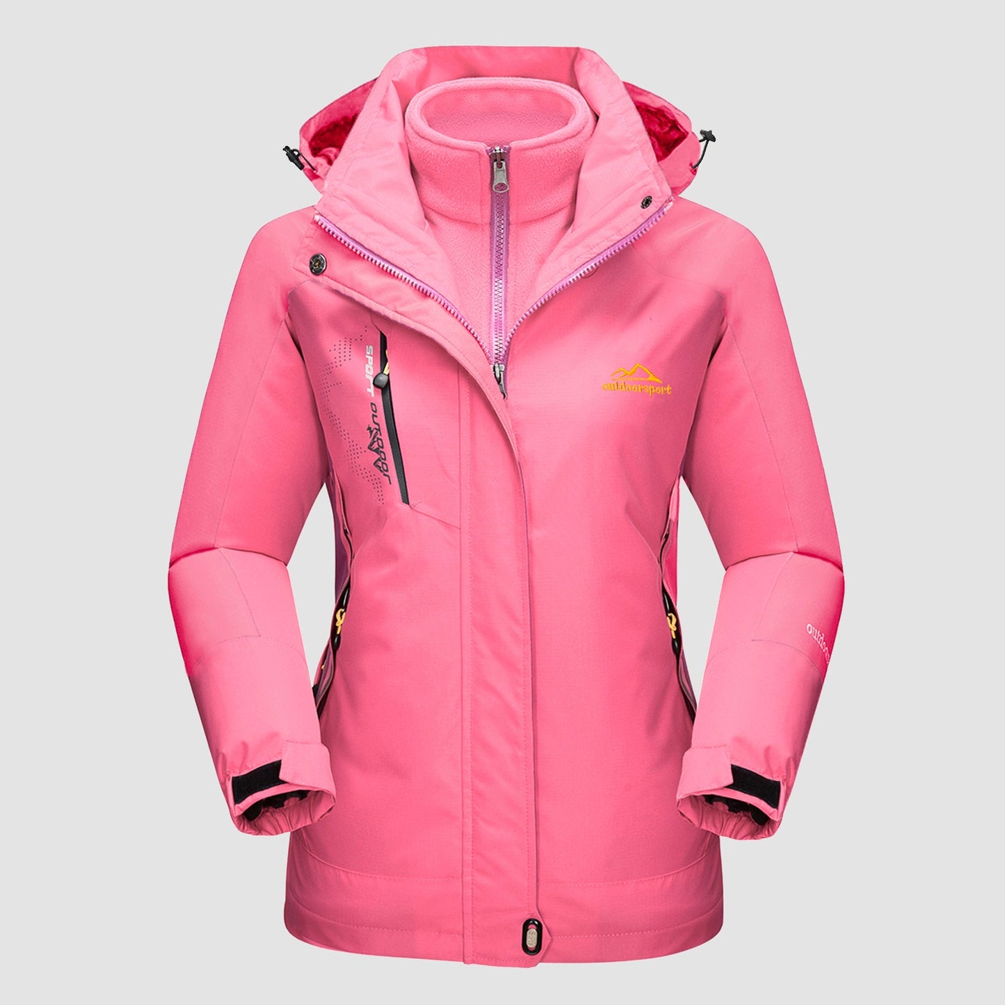 3-in-1 Elegantie: Ultieme Dames Winterjas – Warm, Waterdicht & Windbestendig
