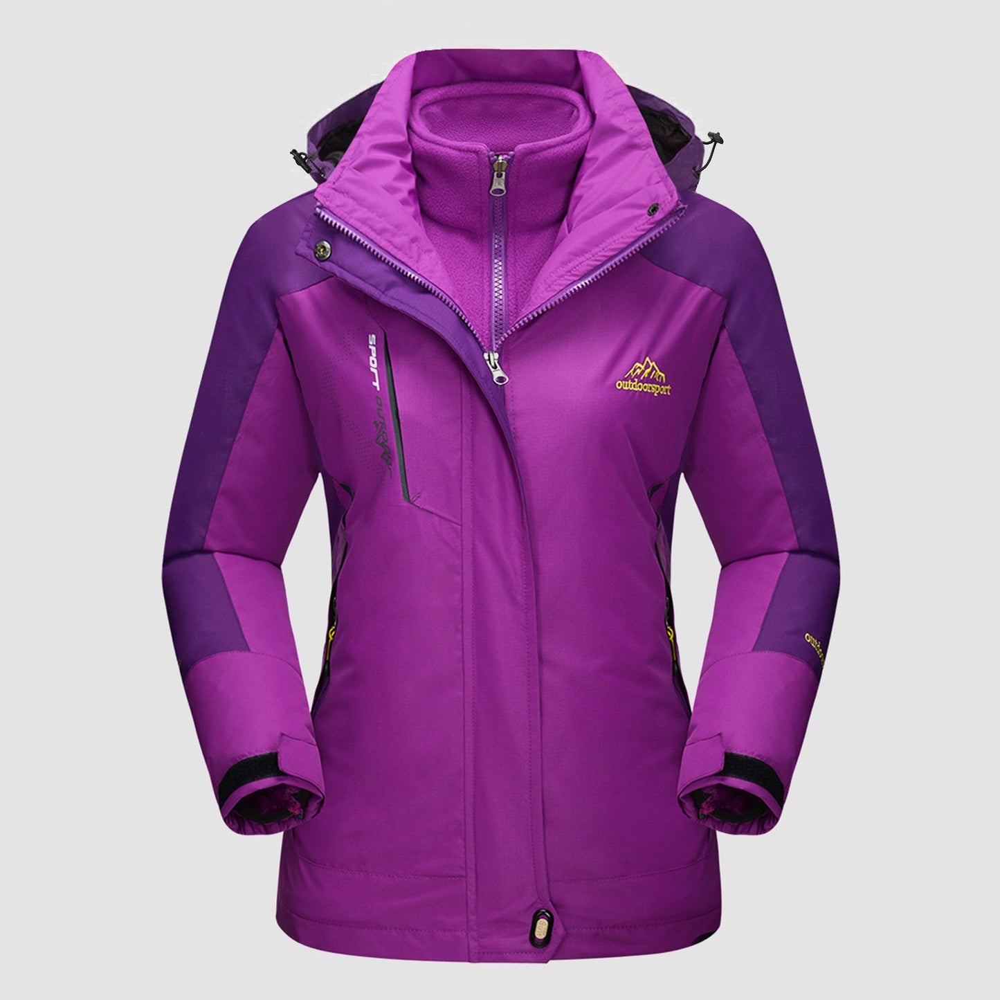 3-in-1 Elegantie: Ultieme Dames Winterjas – Warm, Waterdicht & Windbestendig