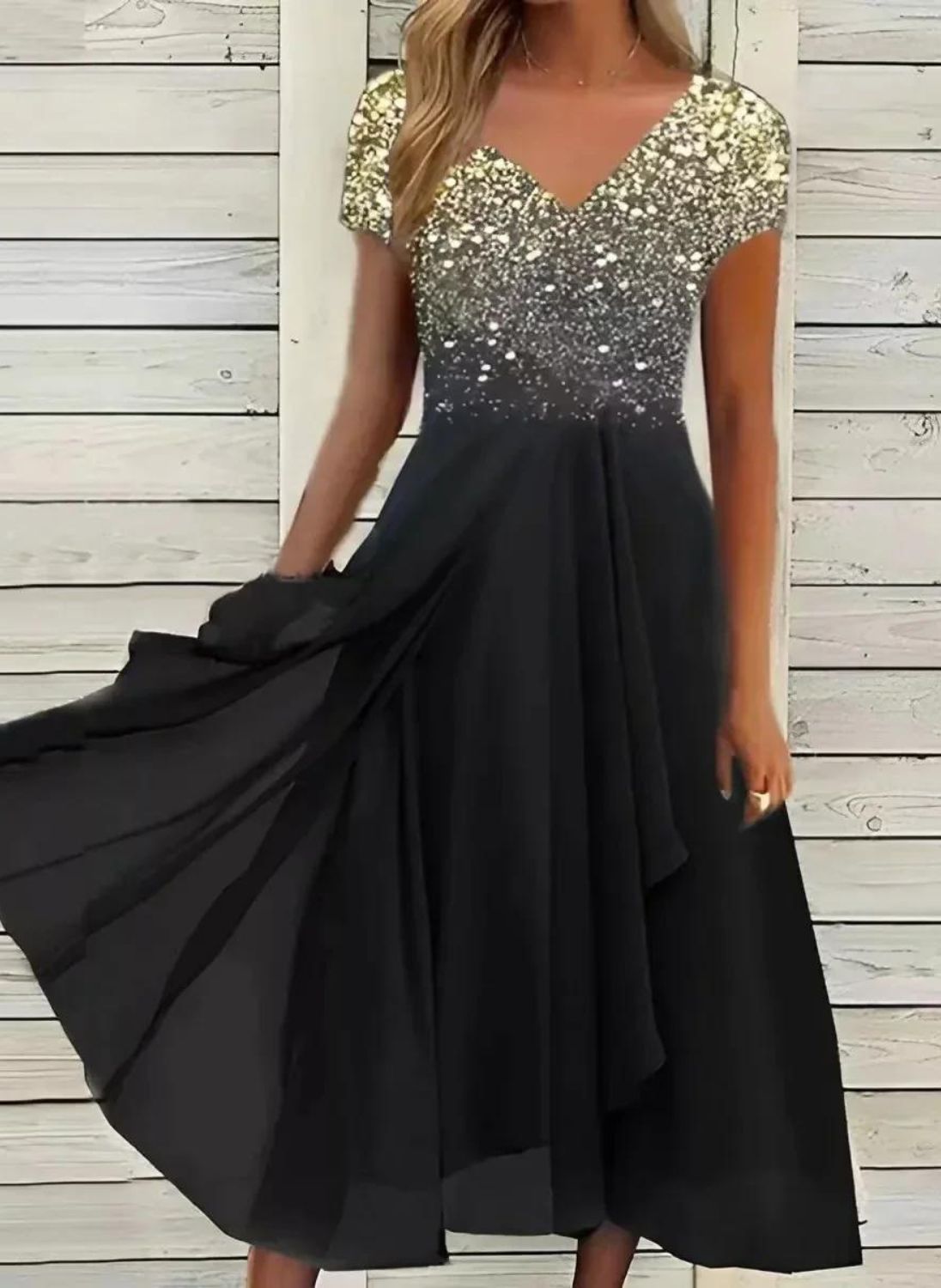 Marit - Dames Chiffon Feestjurk