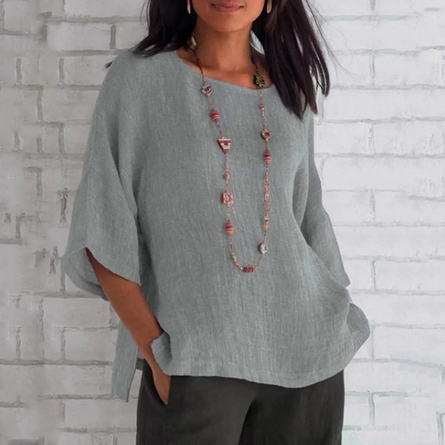 Blauw Casual T-shirt - Esmee