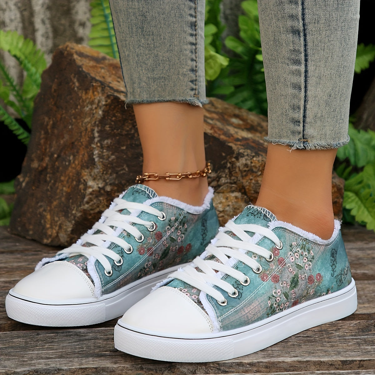 Dinah - Canvas Sneakers Bloemen