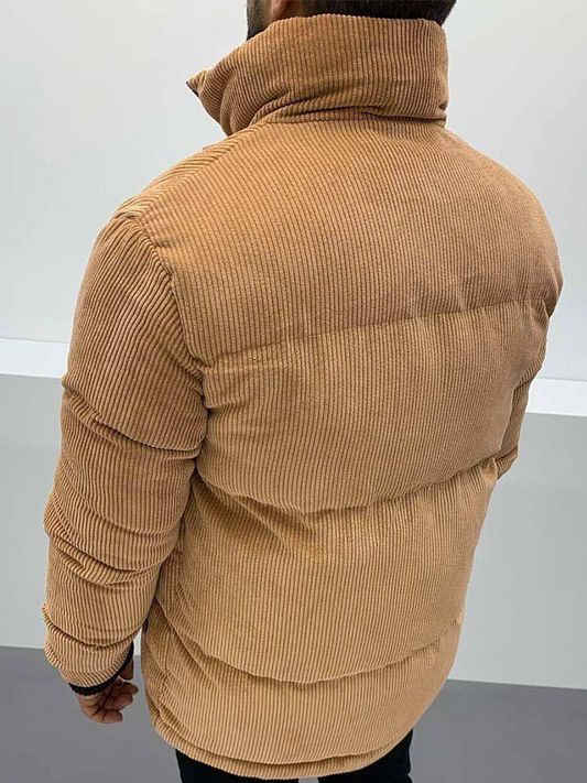 Chique Urban Explorer: Stijlvolle Casual Bruine Herenjas