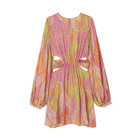 Hermina - Bedrukte Mini Jurk