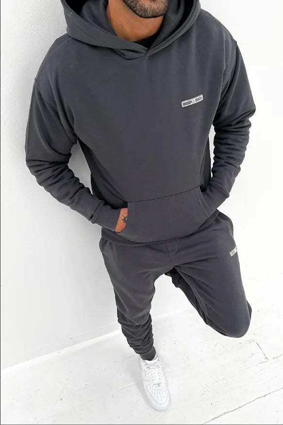 Elegante Comfort: Day to Day Slim Fit Trainingspak – Premium Katoenen Elegantie