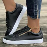 Emma - Witte Leren Schoenen met Striksluiting