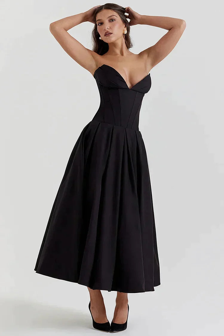 Senna - Strapless Lange Jurk