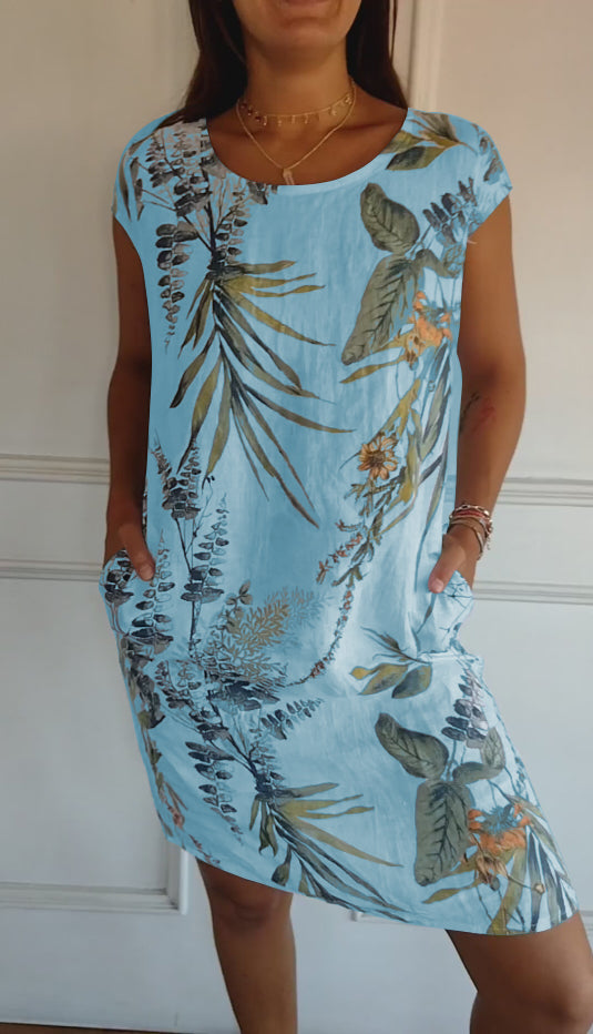 Blauw Elegante Jurk - Tuva