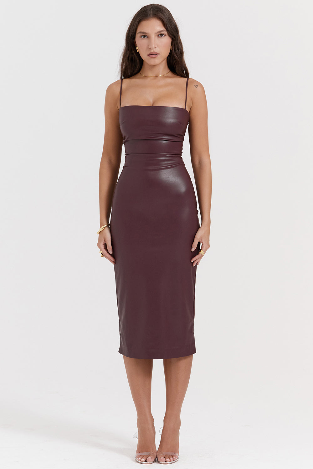 Kyra - Luxe Leren Jurk