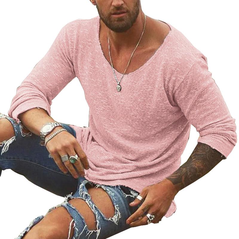 Stijlvol Heren T-Shirt met Lange Mouwen - Casual & Comfortabel