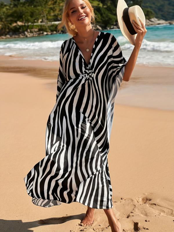 Renatye - Strandjurk Met Zebraprint