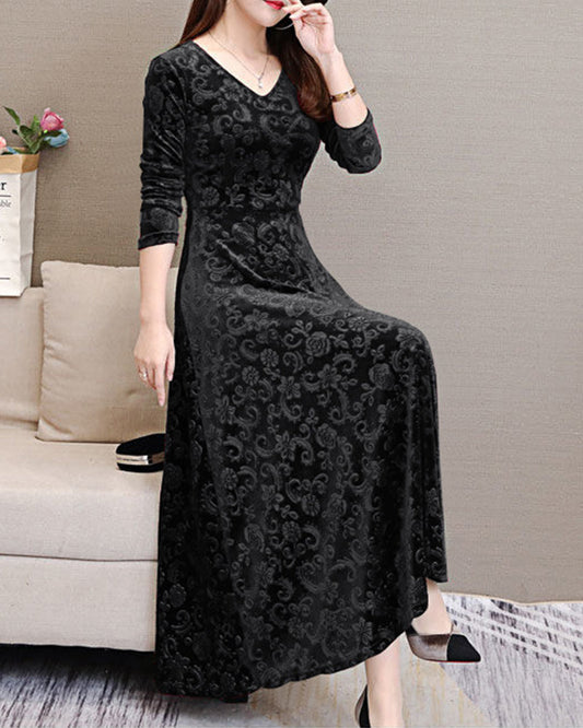 Rosalie - Elegante Fluwelen Jurk