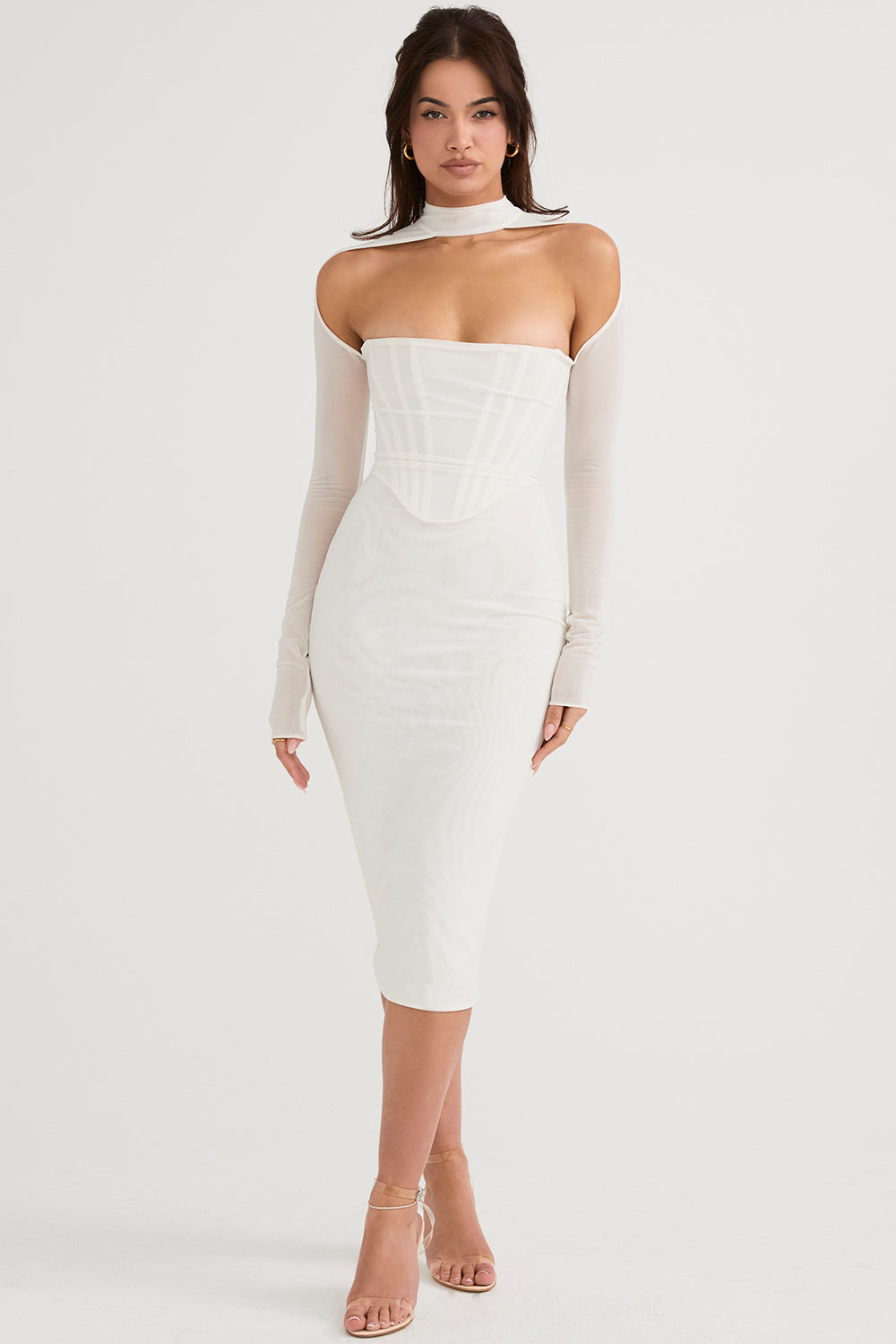 Tessa - Korset Midi Jurk
